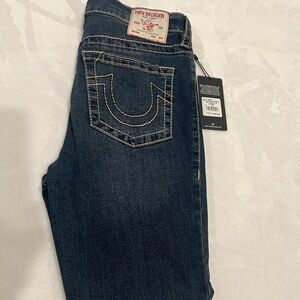 True Religion Women's Dark Blue Skinny Jeans